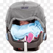 轻型杜克毛毯蝴蝶/婴儿粉红色婴儿运输隔膜儿童-灰色海报