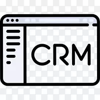 客户关系管理计算机图标ecrm可伸缩图形.crm图标