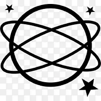 地球符号椭圆形地球元素符号