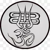 Mahadeva Ganesha标志印度教三世-甘尼萨