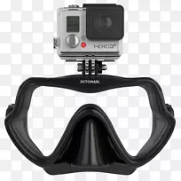 GoPro Hero2潜水和潜水面具潜水-GoPro