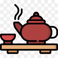 剪贴画茶具平面设计-茶