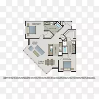三维平面图-房屋