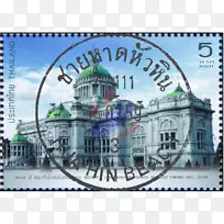 阿南塔·萨马霍姆王座大厅邮票摄影-泰国王宫