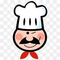 图形厨师制服标志版税-免费厨师形象卡通