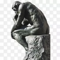 思想家缪斯·罗丹雕像巴尔扎克之吻纪念碑