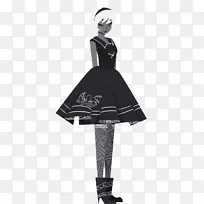 服装设计黑色m-连衣裙