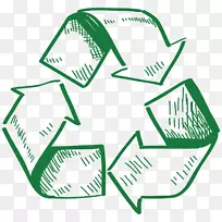 塑料废物回收标志包装和标签.可回收资源