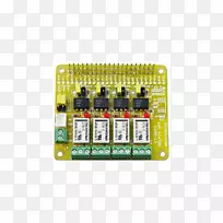 微控制器电路原型电子元件电子工程.树莓分离