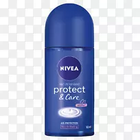 除臭剂洗剂尼维雅保护和护理100毫升.旅行尺寸女性止汗剂.瑕疵