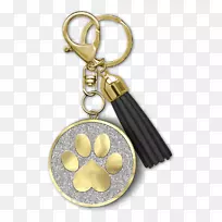 猫钥匙链，衣服附件，狗心爪