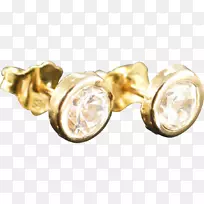 耳环体珠宝金属钻石珠宝首饰