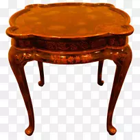 咖啡桌古董产品设计木材染色桌