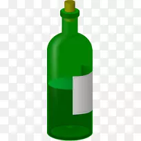 红酒夹艺术玻璃瓶标签