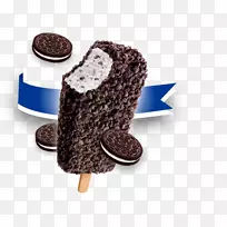 冰淇淋棒巧克力布朗尼冰淇淋