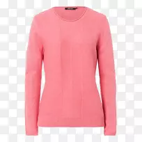 羊毛衫粉红m肩产品-茶花图案