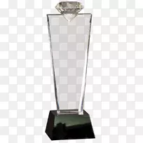 奖杯水晶奖玻璃材料-奖杯
