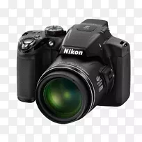 尼康Coolpix b 500数码相机(黑色)Nikon Coolpix b 500 16mp 40 x光学变焦数码相机w/内置于Nikon Coolpix b 500 16mp 40 x光学变焦数码相机32 gb捆绑点拍数码相机