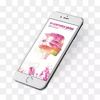 智能手机特色手机粉红m产品手机-苹果手机手绘