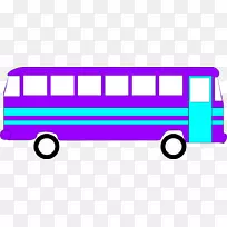 剪贴画学校巴士形像公共交通巴士服务-巴士