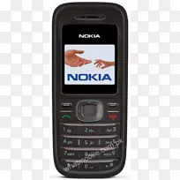 特色手机诺基亚1208-黑色-解锁-gsm诺基亚1208免费手机-黑色諾基亞-诺基亚手机