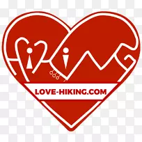 徒步旅行情人节爱情标志剪贴画-情人节