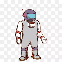 宇航员剪贴画太空服插图-宇航员