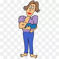剪贴画开放式母亲图形母乳喂养-母乳喂养日