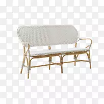 长椅家具沙发西卡设计伊莎贝尔有白色长椅