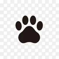 狗图形孟加拉猫插图剪贴画狗足迹
