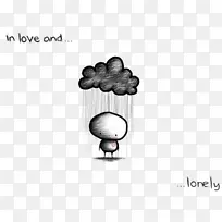 孤独，爱情，悲伤，情感-孤独的绘画