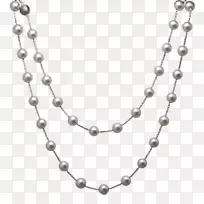 珍珠项链耳环珠宝珠项链