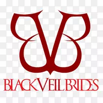 商标黑色面纱新娘字体剪贴画-BVB标志