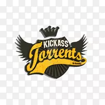 徽标KickassTorrents急流文件字体品牌