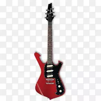电吉他低音吉他ibanez frm 150保罗吉尔伯特签名透明红色fm 100/保罗吉尔伯特消防队透明红电吉他