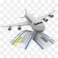 航空旅行机票-飞机