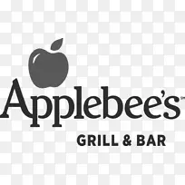 徽标Applebee‘s International，Inc.餐厅品牌黑吧台和烤架