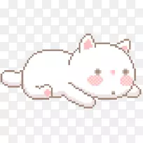 GIF猫剪贴画像素艺术-猫