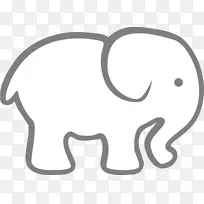大象着色书绘图图片卡通小象