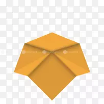 纸折纸三角产品设计-折纸动物