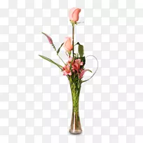 花园玫瑰花卉设计切花花瓶