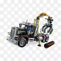 乐高技术-伐木卡车玩具-玩具