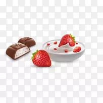 巧克力草莓素食酸奶-巧克力