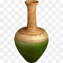 花瓶陶瓷陶画瓦索花瓶