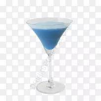 蓝色夏威夷鸡尾酒酒类饮料利口酒蓝色泻湖鸡尾酒蓝