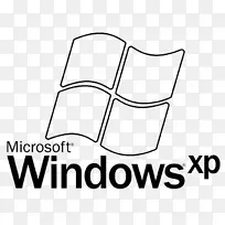 徽标windows xp黑白microsoft windows-终极徽标