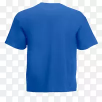 织机的t恤水果，马球衫，船员颈，皇家蓝t恤