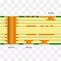 印制电路板微通电子电路柔性电子.电路板层