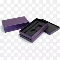 产品设计矩形-紫色展示盒