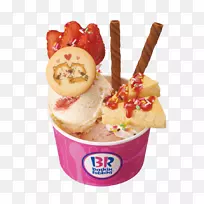 圣代可爱立方体原宿冰淇淋Baskin-Robbinspng图片-冰淇淋